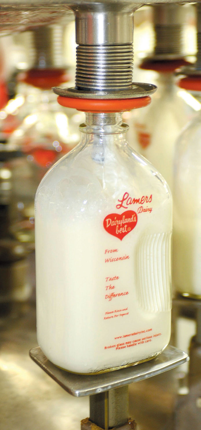 Milk bottling plant